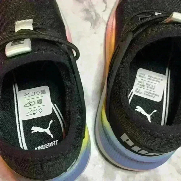 PUMA
Kid's Pacer Future Rainbow Sneaker (Toddler) - Black Green - Picture 5 of 5